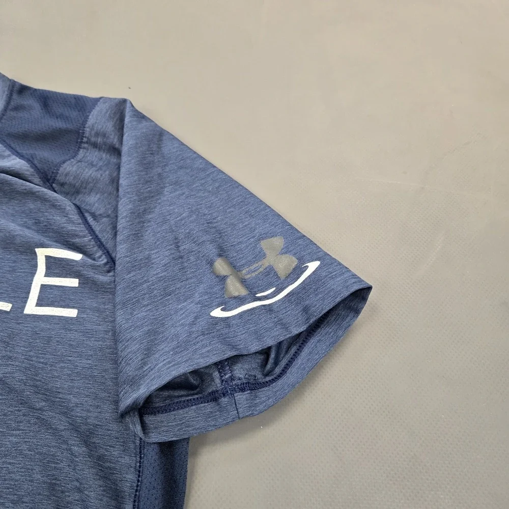 RARE‎ Under Armour Wrestling Compression Shirt Mens Sz Small Blue #icradle BJJ